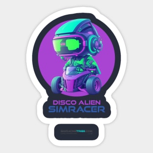 Disco Alien Simracer Sticker